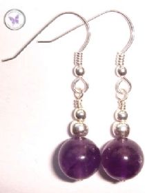 Amethyst February Birthstone Earrings